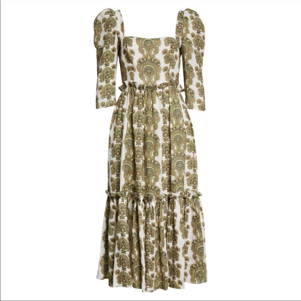 Cara Cara Blue Hill Dress in Paisley